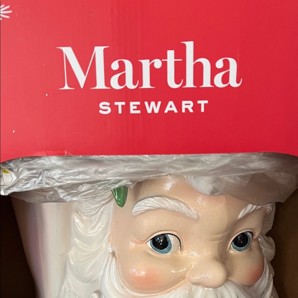 Martha Stewart Santa Claus, Figurine - White and pink musical - Picture 4 of 14